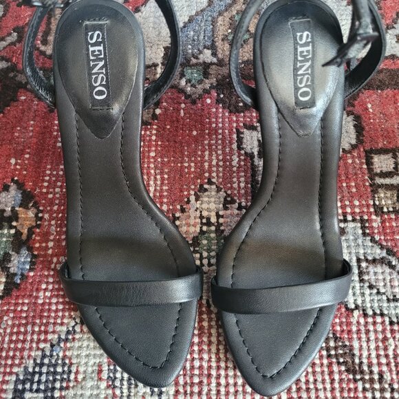 Senso Tyra III Black Leather Heels (38 or US 8) - Picture 2 of 10